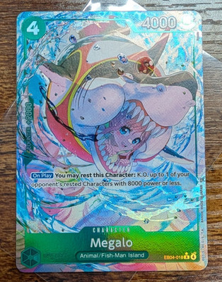 Megalo EB04-018 OP14 Alternate Art Azure Sea's Seven One Piece