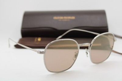 NEW OLIVER PEOPLES OV 1307ST 50365D ADES SILVER AUTHENTIC SUNGLASSES 50-20
