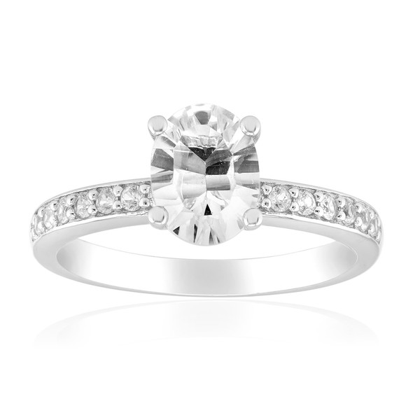 WeißEr Topas Sterling Silber Ring-image