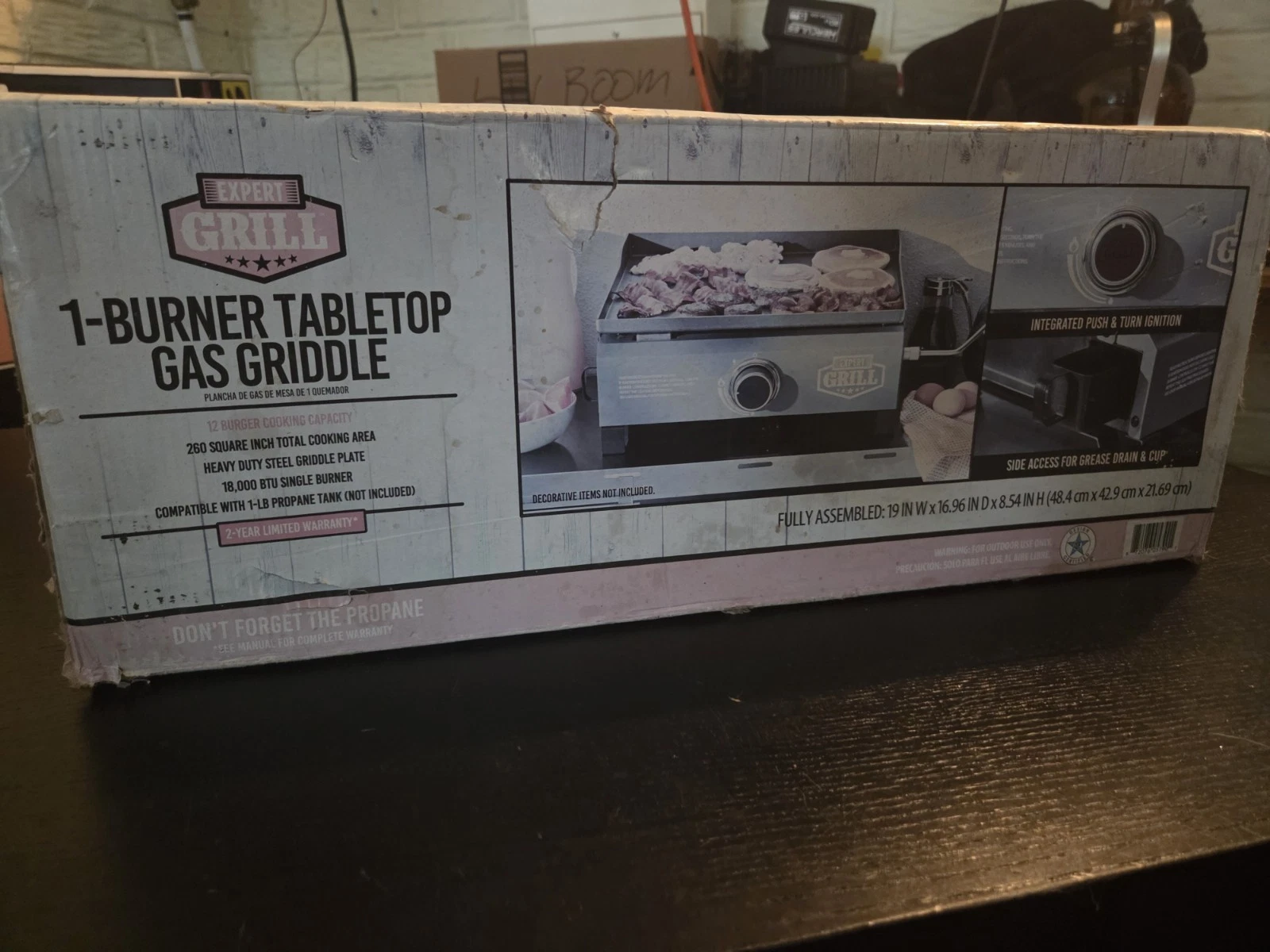 The Expert Grill 1-Burner Tabletop Gas Griddle
Opens in a new window or tab