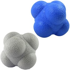 Reaction Ball Reflex Hand Eye Coordination Training 2.83 Inch 2 Pack Blue