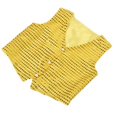 Children 130 cm Sparkly Sequin Dance Vest Jazz Wear