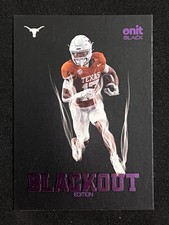 DAYLAN McCUTCHEON 2025 Onit Black Series Texas Longhorns Blackout PURPLE /120