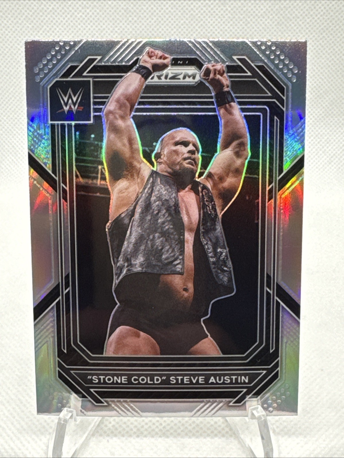 2023 Panini Prizm WWE Stone Cold Steve Austin Silver #197