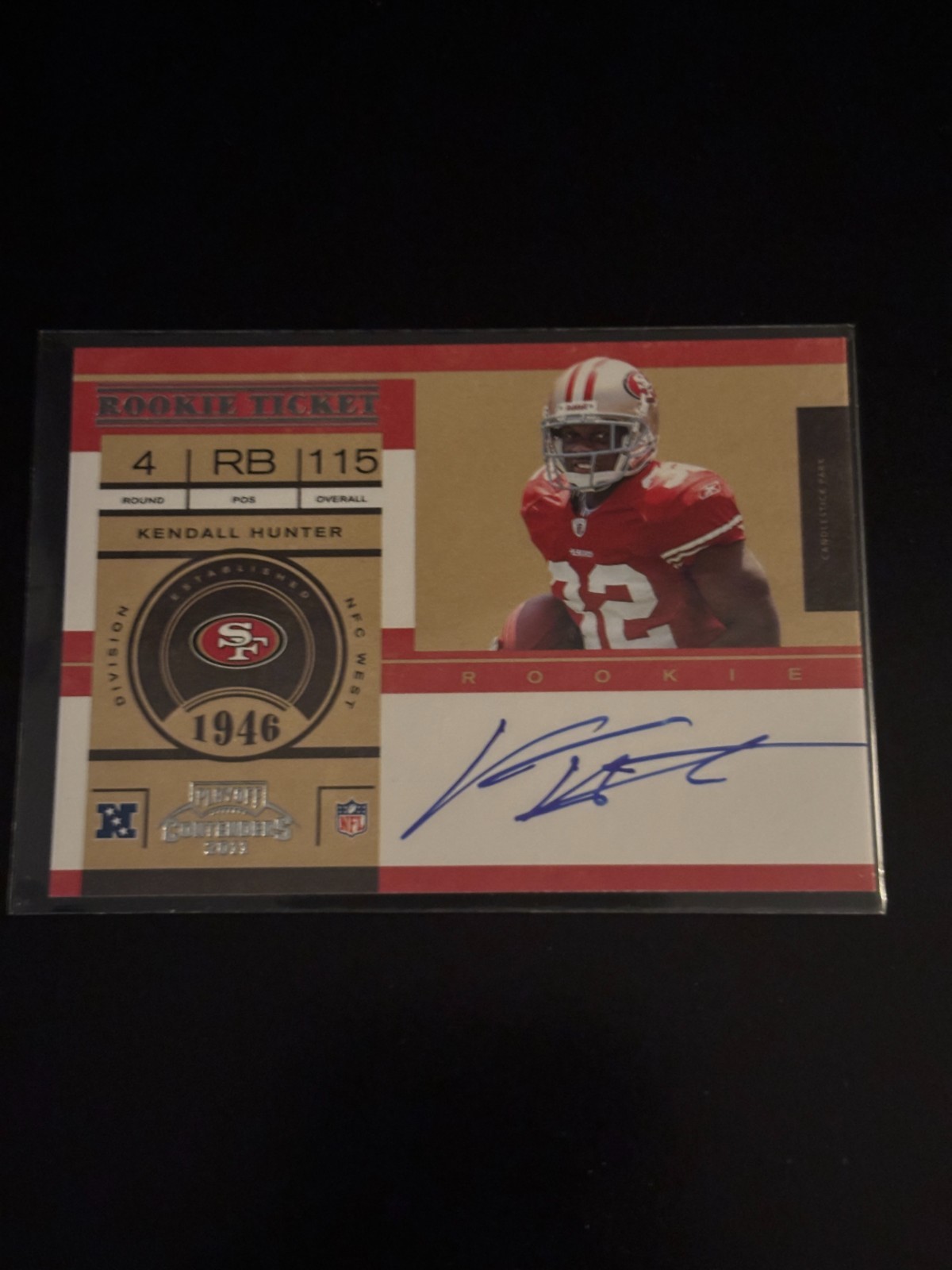 Kendall Hunter Playoff Contenders #232 Autograph