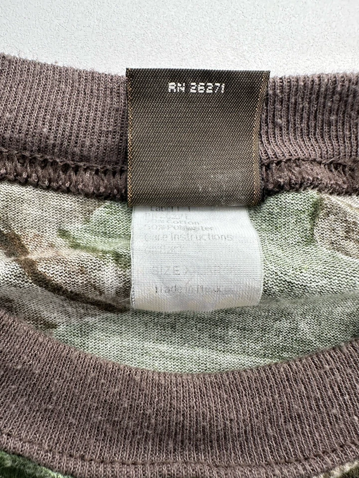 Vintage Ranger Realtree Hardwood Camo Long Sleeve Ringer T-Shirt XL - Image 4 of 4