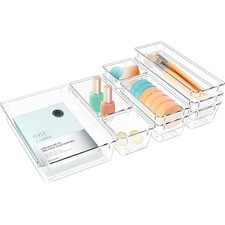 10 PCS Drawer Organizer Set,4 Varied Size Bathroom and kitchen Drawer cabinet