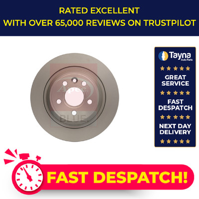 2x Brake Discs Pair Solid fits FORD S-MAX TDCi 2.0D Rear 06 to 14 302mm Set New