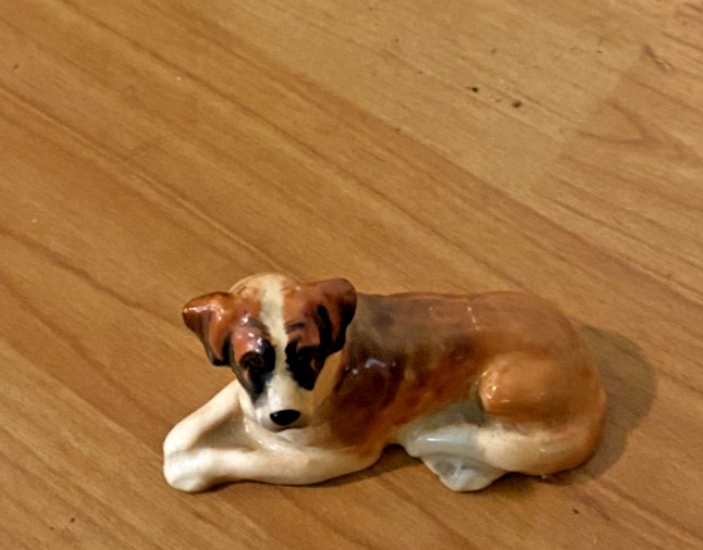 Royal Doulton Figurine 1.5" Mini Saint Bernard Puppy Dog K19 England