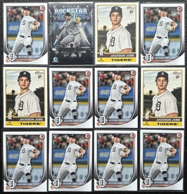 12x JACKSON JOBE Rookie Card RC Lot! 2025 Topps Series 1 & More! *Tigers