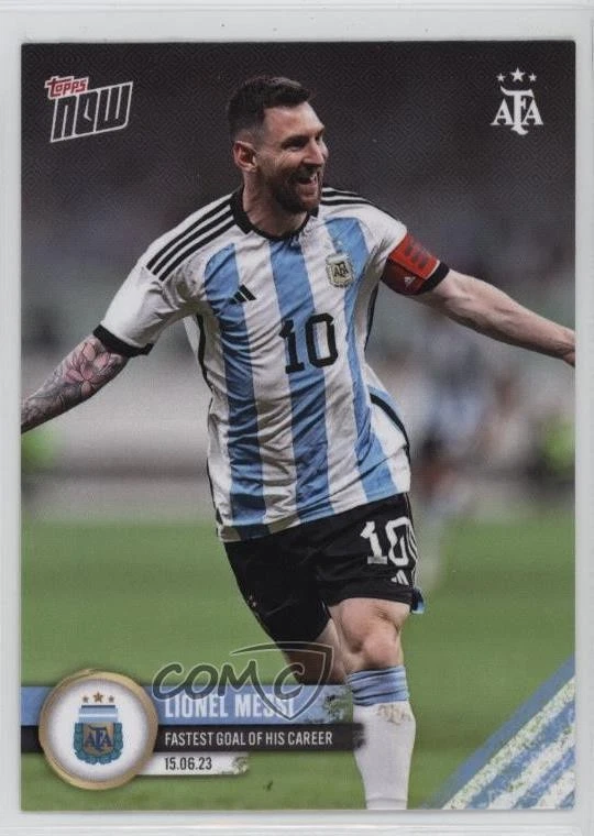 2023 Topps Now Argentine Football Association Lionel Messi #001