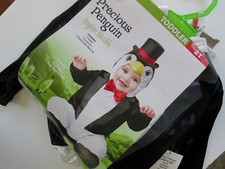 Toddler PRECIOUS PENGUIN COSTUME 2T NEW Hood Jumpsuit Bow Tie 3pc CHILD