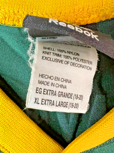 Brett Farve NFL Reebok Jersey On Field Green Bay Packers #4 Mesh Vintage XL - Picture 4 of 8