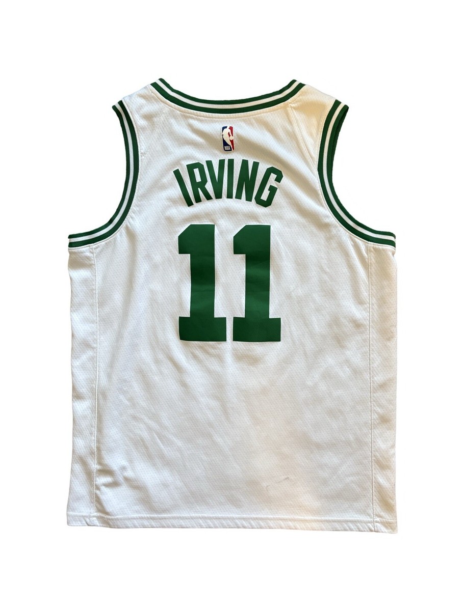 Nike Boston Celtics Kyrie Irving Men's White #11 Basketball Jersey