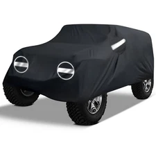 Heavy Duty Full Car Cover Waterproof For Jeep Wrangler 2 door JK JL 2007-2024