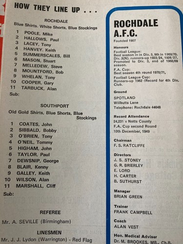 Southport HOME & AWAY programmes League & Non-League FREE POST 1960s 1970s 1980s - Picture 104 of 191
