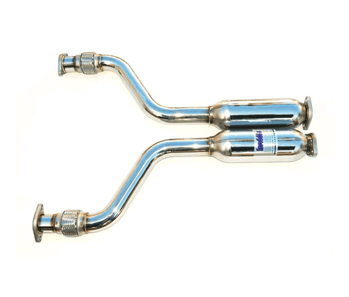 Invidia HS09IFXGID for 09+ FX35 2/4WD Gemini Rolled Titanium Tip Catback Exhaust - Picture 4 of 7