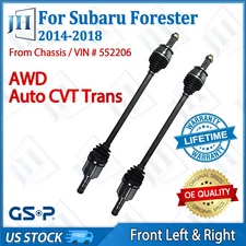 OEM Front Pair CV Axle Shaft For 14-18 Subaru Forester H4-2.0L 2.5L AWD Auto CVT