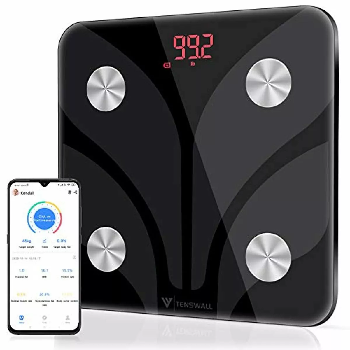 TENSWALL Digital Body Weight Scale Bathroom Scales with Health Analyzer