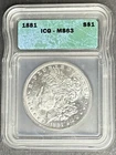 1881 Morgan Dollar ICG MS-63, Buy 3 Items, Get $5 Off!!