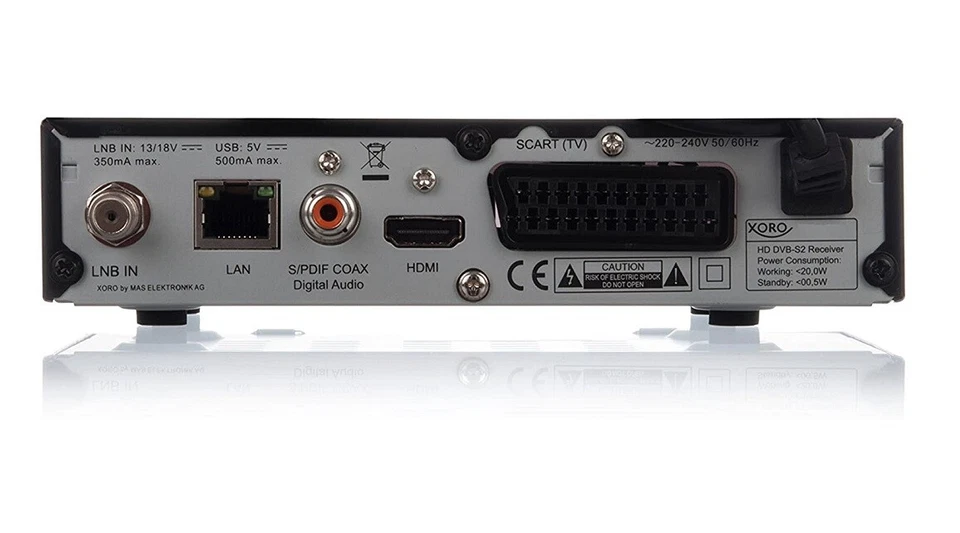 XORO HRS 2610 V2 DVB-S digitaler Satelliten-Receiver, HDMI, SCART, USB, Unicable - Bild 3 von 4