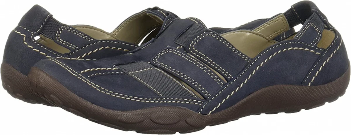 Clarks Womens Haley Stork Casual Slip On Loafer NAVY US SIZE 6 M 3084 NEW