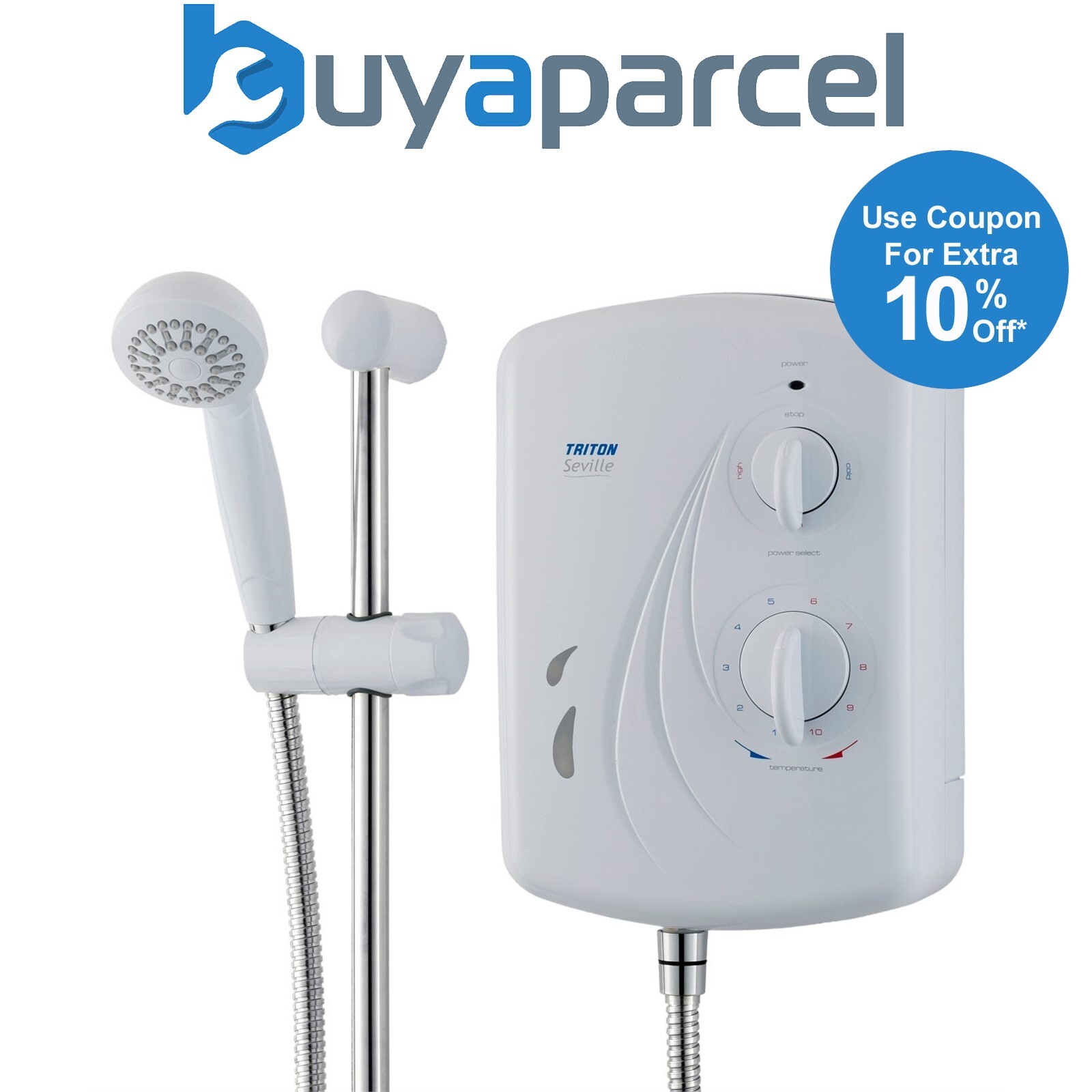 Triton Seville 10.5kW Universal Electric Shower RP Enrich Madrid Rapide