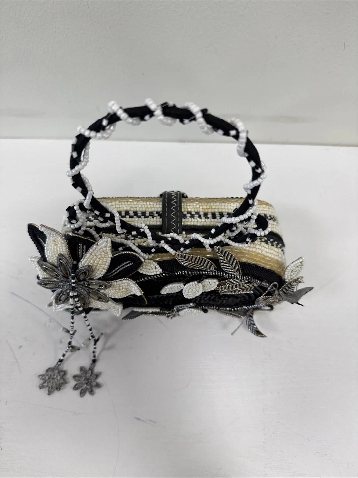 MARY FRANCES - Bolso de mano vintage con cuentas **DISEÑO RETIRADO RARO** Foto 2 de 4