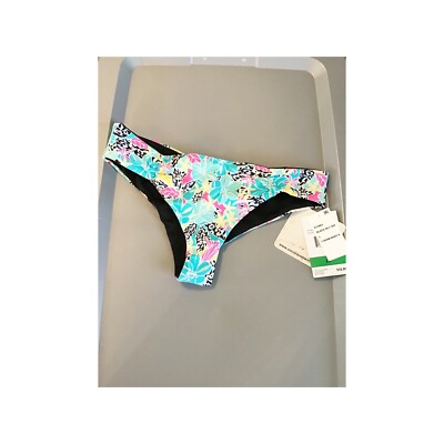 Coco Rave NWT Women's Bikini Swim Bottom Tropical Floral Size Large