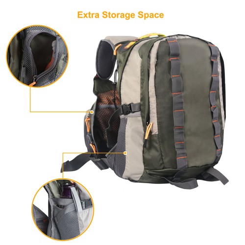Maxcatch Fly Fishing Vest Mutiple Function Backpack Bag For Outdoor sports - Picture 5 of 6