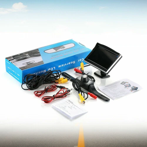 Car rear-view wireless HD camera Parking system Night vision + 5" display - Picture 12 of 12