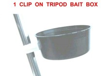 CLIP ON BAIT BOX FIT PARKER IAN GOLDS NGT NERUS IMAX RON THOMPSON ROD TRIPOD