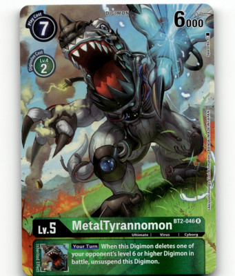 MetalTyrannomon Alternate Art - BT2-046 - NM - Digimon TCG
