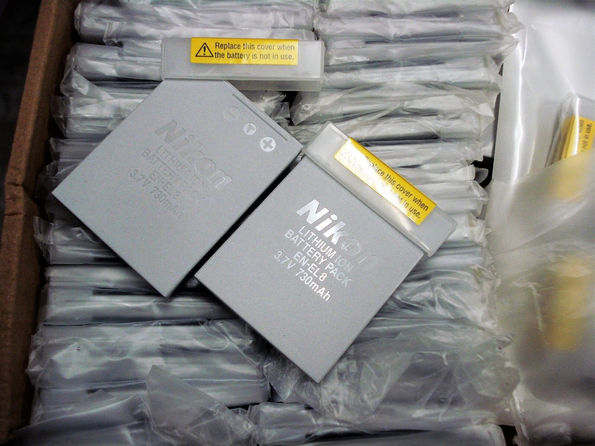 2X Genuine OEM EN-EL8 Battery for Nikon Coolpix S50 S50C S51 S51C