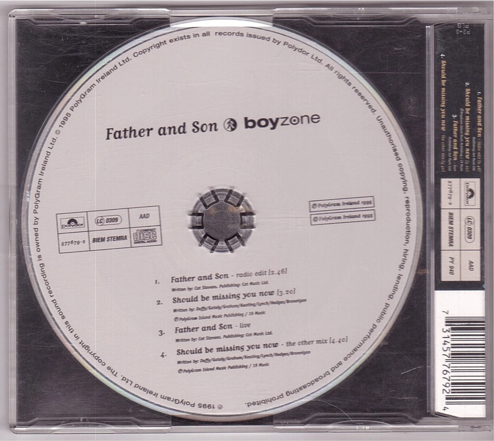 Boyzone - Father And Son (Maxi-CD 1995) - Bild 2 von 2