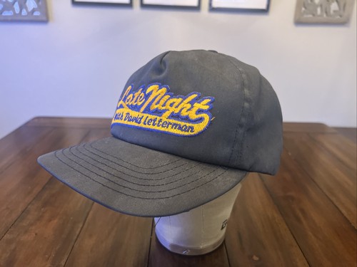 Vintage Late Night With David Letterman Snapback Ebroidered Hat Cap Vintage Late Night With David Letterman Snapback Ebroidered Hat Cap