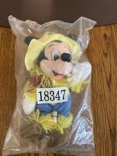 Walt Disney World Plush  MICKEY MOUSE 8" SCARECROW 18347