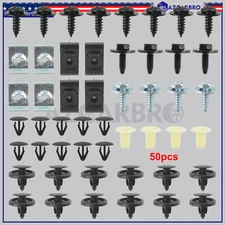50PCS Under Engine Cover Clips Underbody Mudguard Shield Screws For Toyota Lexus