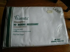 NEW Wamsutta Superlin Vintage One Sheet Standard Double Flat White (NSH10)