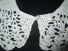 Vintage Handmade White Crochet Collar