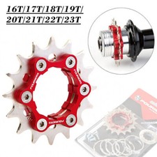 FOURIERS Fix Gear Single Speed Cog fix on Bike Hub Disc 16T 17T 18-23T + Spacers