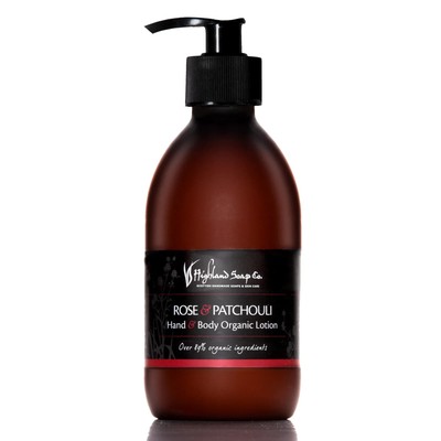 Highland Soap Company Organic Hand & Body Lotion - Made in Scotland - 300ml