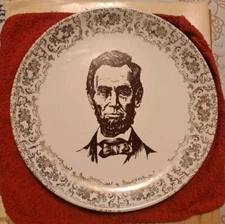 Rare Vintage President Abraham Lincoln Decorative Plate EBRINK 