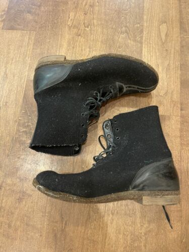 Vintage Duratex Biltrite Wool Leather Boots Mens S