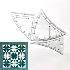 3Pcs/set CutRite, Slit'N Sewing Winding Ways Template SetCreative Design