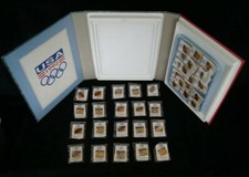RARE Lot of 38 Fundraising 1992 Olympics Pins Unopened Lapel Jewel Team USA 