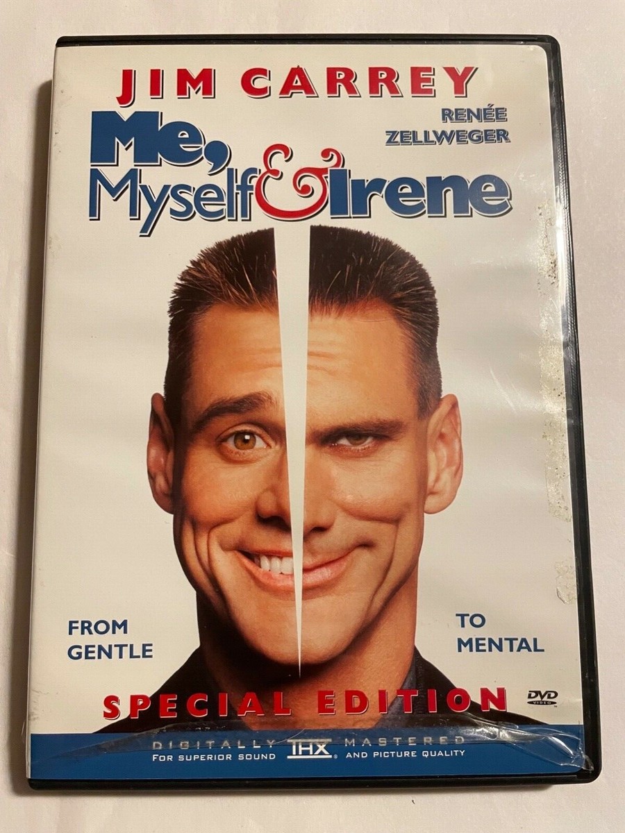 Me Myself & Irene 2000 DVD Jim Carrey Comedy Used-Like New w