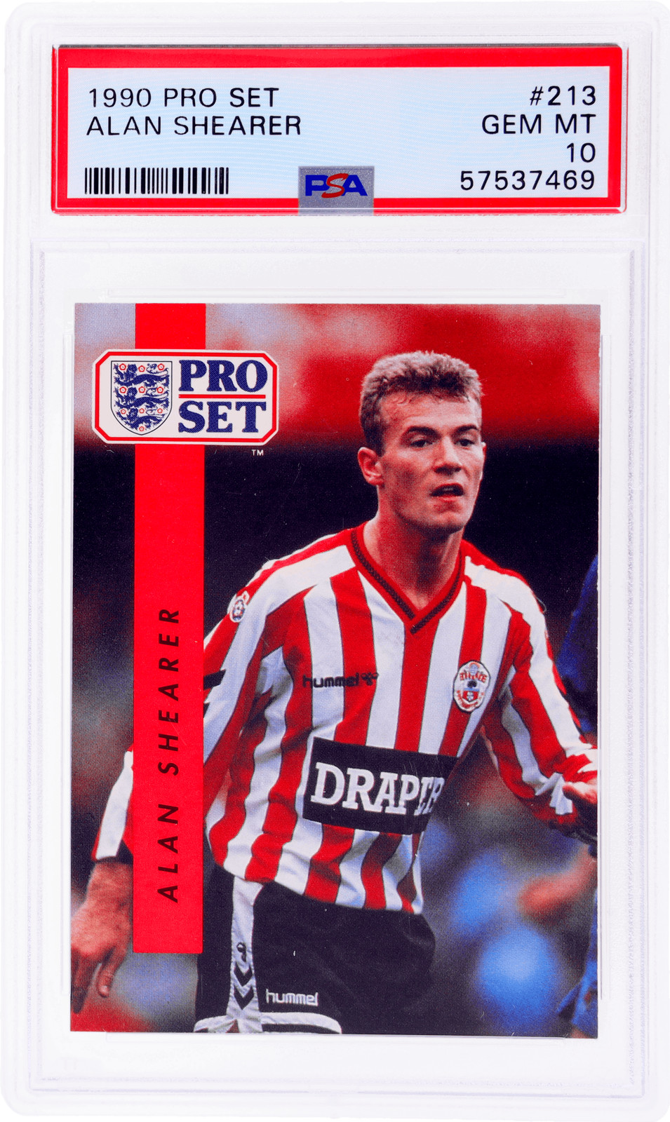 1990 Pro Set Alan Shearer #213 PSA 10