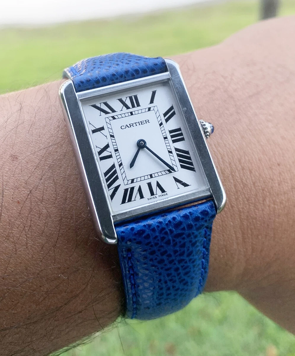 Cartier tank stainless steel sale