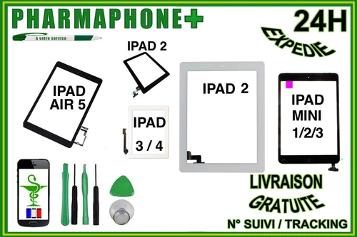 DISPLAY VITRE TACTILE IPAD PRE-ASSEMBLE IPAD 2 - 3 - 4 - AIR - MINI / 2 / 3